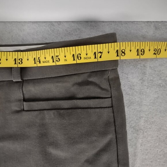 Banana Republic Sloan Gray Stretch Dress Pants Size 12P Flat Front Ankle Slacks - Picture 7 of 12